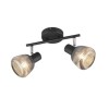 Plafonnier TARIFA 2x4W E14 Noir mat TRIO LIGHTING 862800232