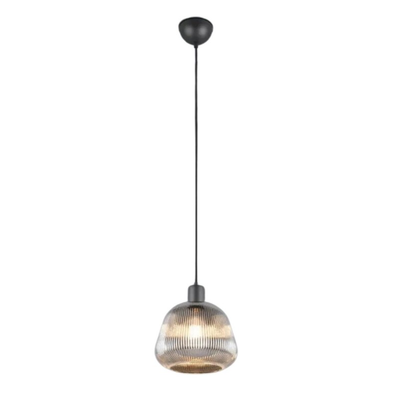 Suspension TARIFA 1x4W E27 Noir mat TRIO LIGHTING 362800132