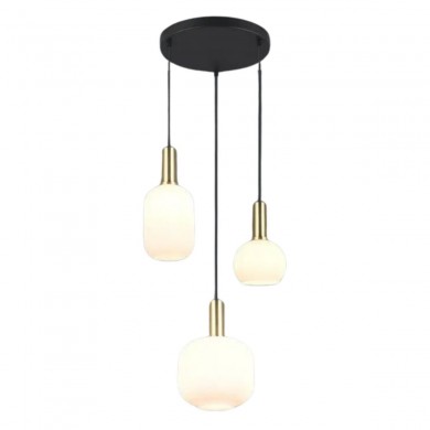 Suspension DIVA 3x8,5W E27 Laiton mat TRIO LIGHTING 319830308