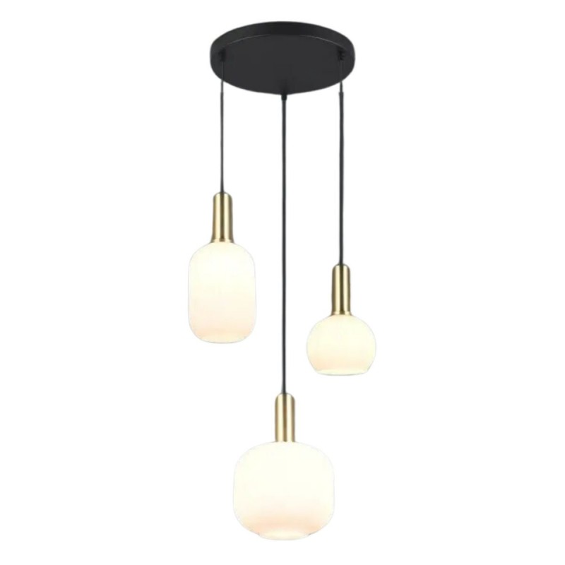 Suspension DIVA 3x8,5W E27 Laiton mat TRIO LIGHTING 319830308