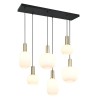 Suspension DIVA 6x8,5W E27 Laiton mat TRIO LIGHTING 319800608