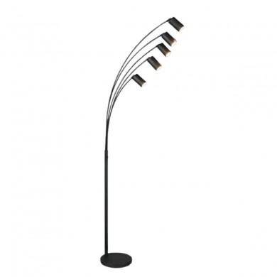 Lampadaire MARLEY 5x4,5W GU10 Noir mat TRIO LIGHTING 412400532