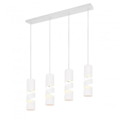 Suspension STREAM 4x3W GU10 Blanc mat TRIO LIGHTING 364000431