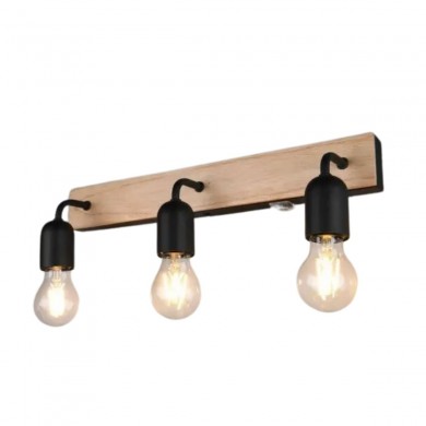 Applique Salle de Bain ARTURO 3x9W E27 Bois TRIO LIGHTING 284470332