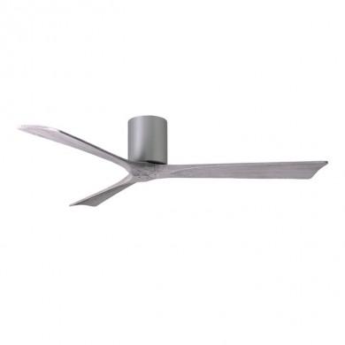 Ventilateur de Plafond Irene-3H 152cm Nickel Bois vieilli ATLAS FAN IR3H-BN-BW-60