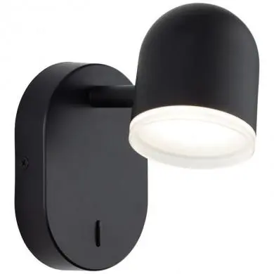 Applique murale GRETCHEN 1x4,2W Led Noir depoli BRILLIANT G82411/06