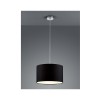 Suspension Hotel Nickel Mat Noir 1x60W E27 TRIO LIGHTING 303300102