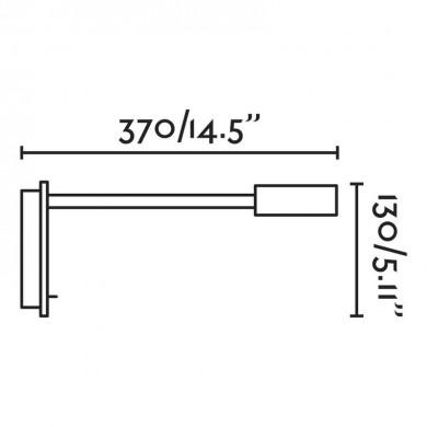 Applique Murale Juliet Chrome 1x3W LED FARO 41025N