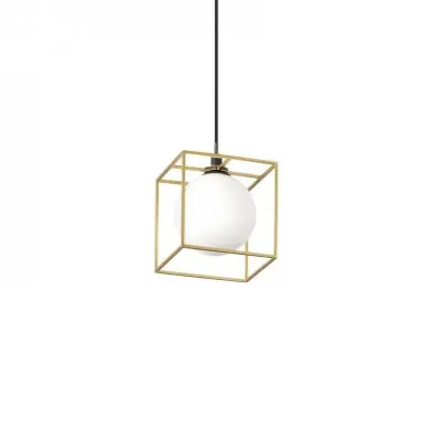 Suspension LINGOTTO Laiton Antique Noir 1x28W IDEAL LUX 251103