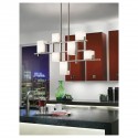 Lustre City Lights H 47cm 7x40W Argent