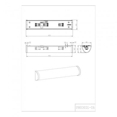 Applique murale Xavi Chrome 3x40W E14 TRIO LIGHTING 2803031-06