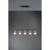 Suspension Boule Vannes Laiton mat 5x40W E27 TRIO LIGHTING R30185008