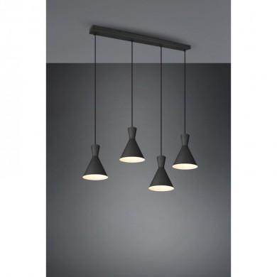 Suspension Enzo Noir mat 4x28W E14 TRIO LIGHTING R30784032