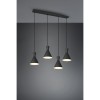 Suspension Enzo Noir mat 4x28W E14 TRIO LIGHTING R30784032