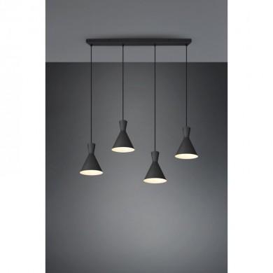 Suspension Enzo Noir mat 4x28W E14 TRIO LIGHTING R30784032