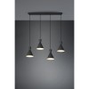 Suspension Enzo Noir mat 4x28W E14 TRIO LIGHTING R30784032