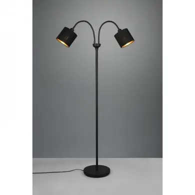 Lampadaire Tommy Noir mat 2x40W E14 TRIO LIGHTING R46332079