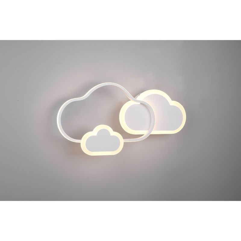 Plafonnier Cloudy Blanc mat 1x29W SMD LED TRIO LIGHTING R62263131