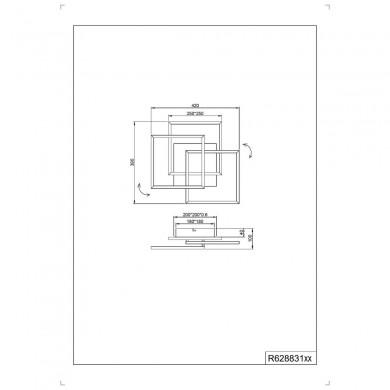 Plafonnier Mobile Nickel mat 1x28W SMD LED TRIO LIGHTING R62883107