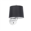 Applique Murale Montreal Chrome Noir 1x15W E27 LED FARO 24031