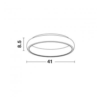 Plafonnier ALBI Blanc LED 32 W NOVA LUCE 8105605