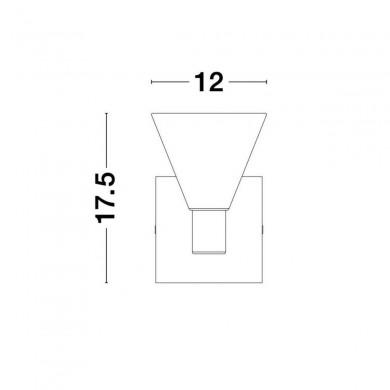 Applique Murale MARCE Or LED 5 W H17,5 NOVA LUCE 9060111