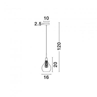 Suspension FILO Transparent & Or LED G9 1x5 W L16 NOVA LUCE 1500202811