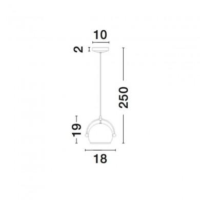 Suspension DEGLI Noir LED E27 1x40 W NOVA LUCE 6990401