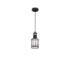 Suspension CARTER Noir & Transparent LED E27 1x12 W NOVA LUCE 9001703