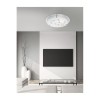 Plafonnier VEDERE Blanc, Cristal & Chrome LED E27 2x12 W NOVA LUCE 697001