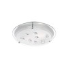 Plafonnier VEDERE Blanc, Cristal & Chrome LED E27 2x12 W NOVA LUCE 697001