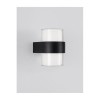 Applique Murale Extérieure DARF Sable Noir LED 10 W NOVA LUCE 9925666