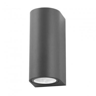 Applique Murale Extérieure NERO Gris Foncé GU10 2x35 W L7 NOVA LUCE 710022