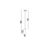 Suspension BRANDO Sable Blanc GU10 10 W H85 NOVA LUCE 7409603