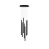 Suspension ULTRATHIN Sable Noir LED 7x3 W NOVA LUCE 9184024