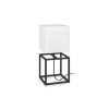 Lampe Abat-Jour Cube 1x60W E27 Noir Blanc MARKSLOJD 107306