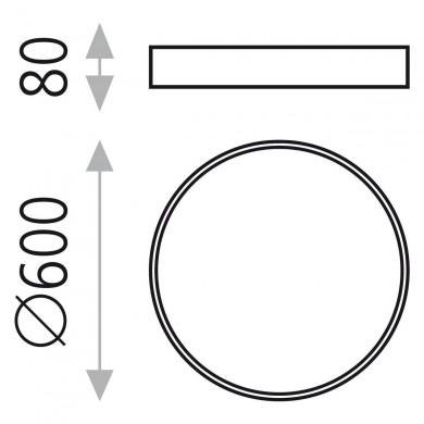 Plafonnier Minsk 1x42W LED Blanc 4000K ACB P375861B