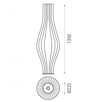 Lampadaire Tube Mirta 3x15W Pierre ACB H30541PI