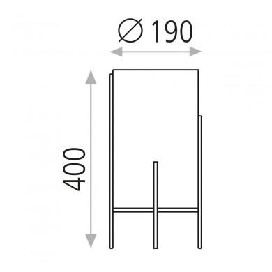 Lampe Naos 1x15W E27 Or H400 ACB S8191080O