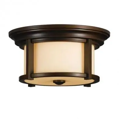 Plafonnier Merrill 2x60W Bronze foncé FEISS femerrillf