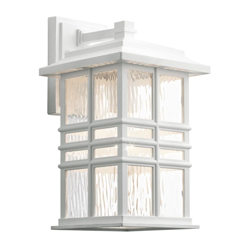 Applique Murale Beacon Square 1x40W Blanc H359mm ELSTEAD LIGHTING KL BEACON SQUARE M WHT