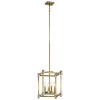 Suspension Cayden 4x60W Laiton Naturel H406mm ELSTEAD LIGHTING KL CAYDEN P S