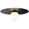 Plafonnier Boule ZON 1x10W G9 Noir BRILLIANT 76210/06