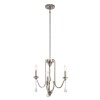 Lustre Karlee 3x60W E14 Etain ELSTEAD LIGHTING QN-KARLEE3