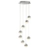 Suspension Boule Marbles 5W LED Gris Chrome SEARCHLIGHT 5848-8CC