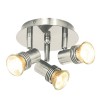 Plafonnier Decco 3x35W GU10 Metal SEARCHLIGHT P633SS