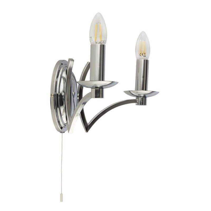 Applique Interrupteur Ascot 2x40W E14 Chrome SEARCHLIGHT 41312-2CC