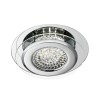 Plafonnier Plat Vesta 20,5W LED Chrome Argent Miroir SEARCHLIGHT 1692CC