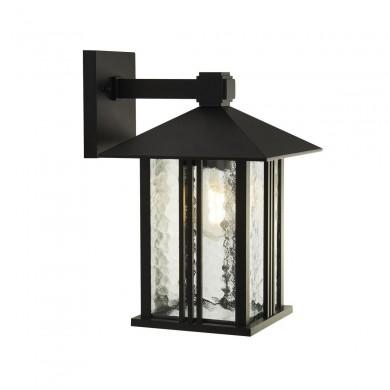 Applique Extérieur Venice 1x60W E27 Verre Noir Eau SEARCHLIGHT 7926BK