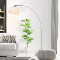 Lampadaire VESSA 1x60W E27 CHROME BLANC